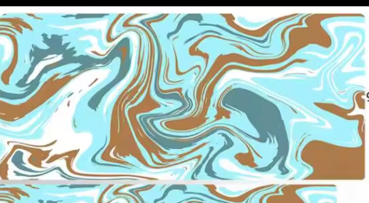 Blue and brown mouse pad