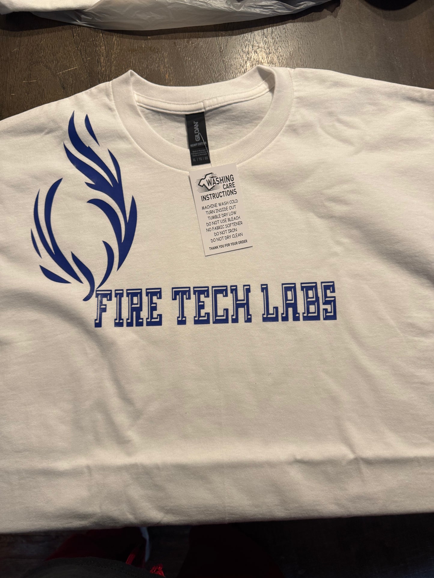 FireTechLabs white T-Shirt