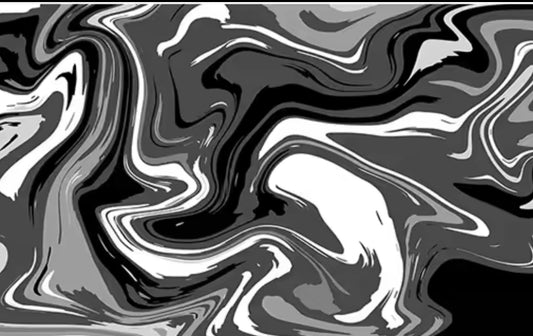 Black and white mousepad