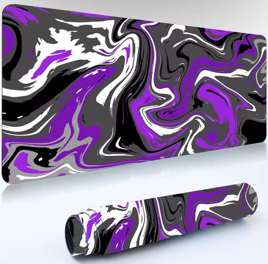 Purple and black mousepad